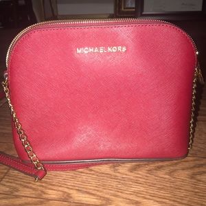 Michael Kors Cindy Large Dome Cherry Crossbody
